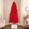 Northlight Pre-Lit Fiber Optic Color Changing Red Poinsettia Christmas Tree - 6'